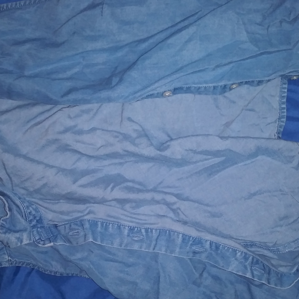 Denim button down